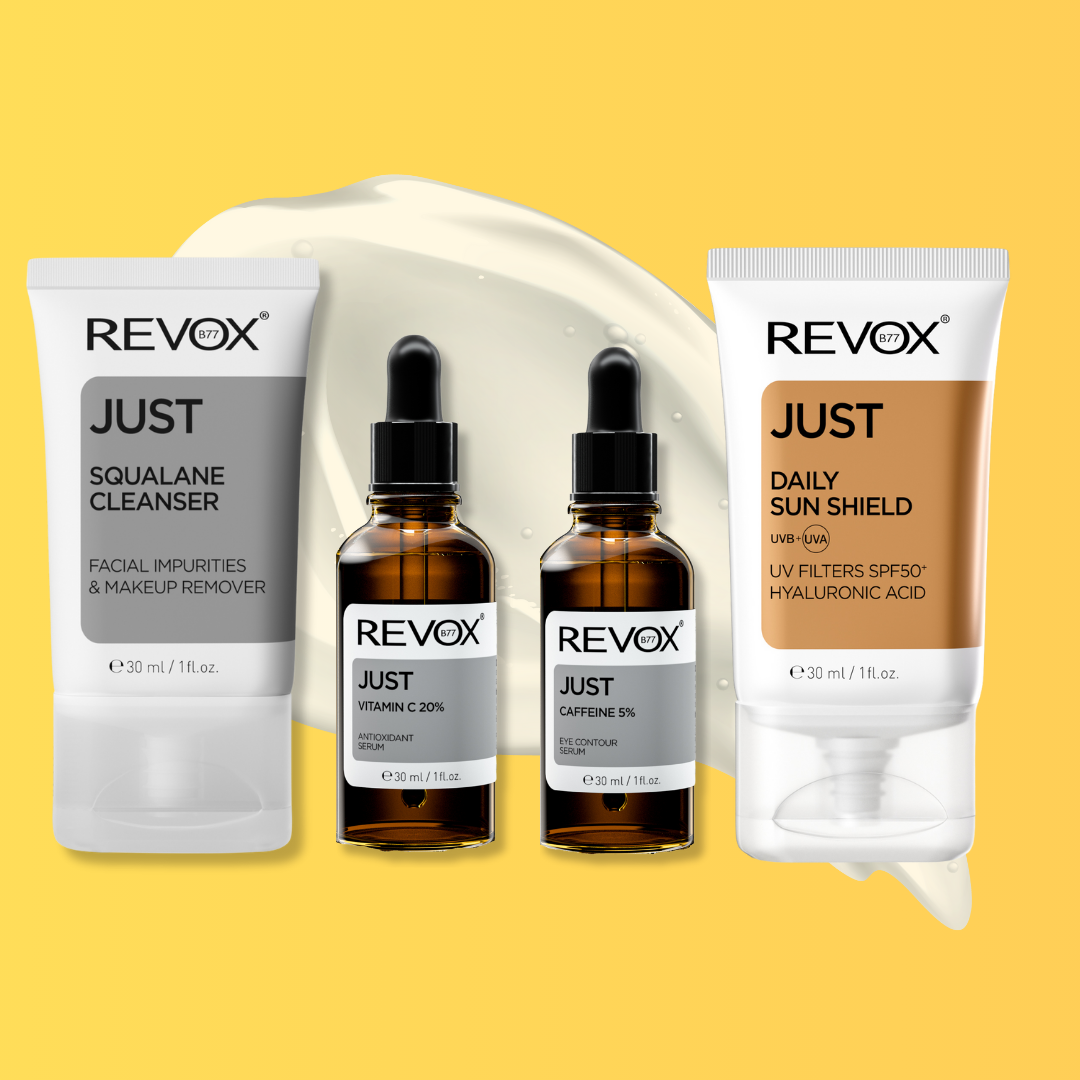 A collection of Revox Skincare products