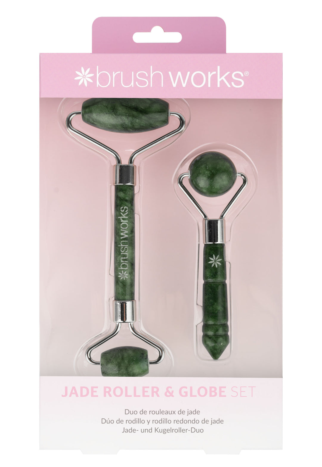 Brushworks Jade Roller & Globe Set