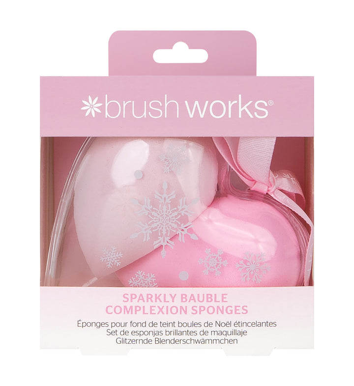 Brushworks Sparkly Bauble Complexion Sponges (Pack of 2)