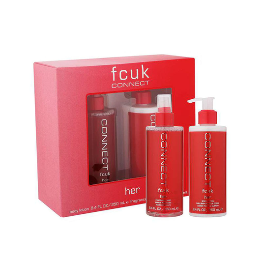FCUK Connect Her Body Mist & Lotion 250ml Gift Set