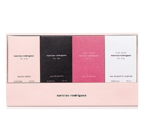 Narciso Rodriguez For Her 4x 7.5ml Mini Gift Set