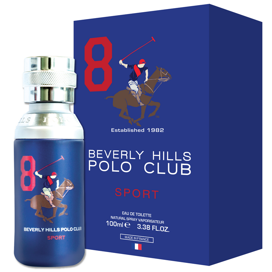 Beverly Hills Polo Club Sport Men Eight Eau De Toilette 100ml Spray