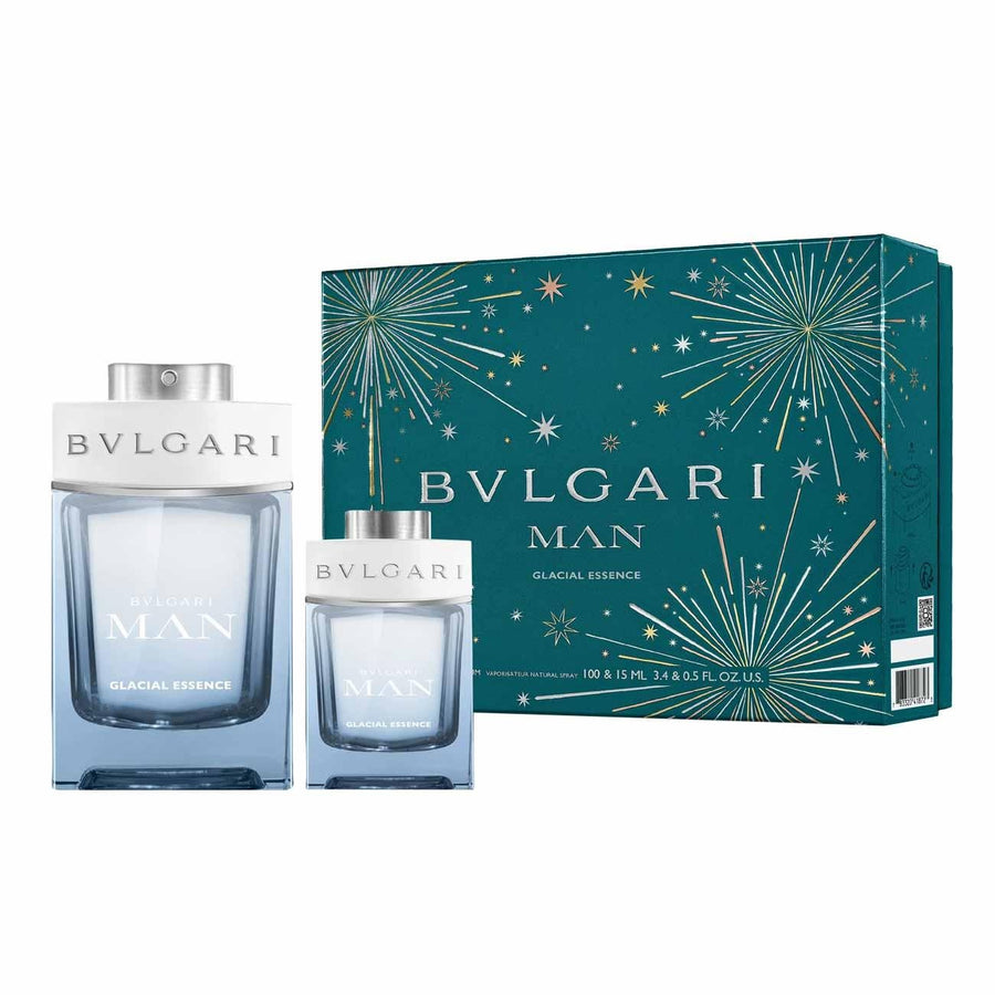 Bvlgari Man Glacial Essence Mens Eau De Parfum 100ml Gift Set