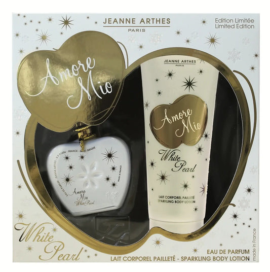 Jeanne Arthes Amore Mio White Pearl Eau De Parfum 100ml Gift Set