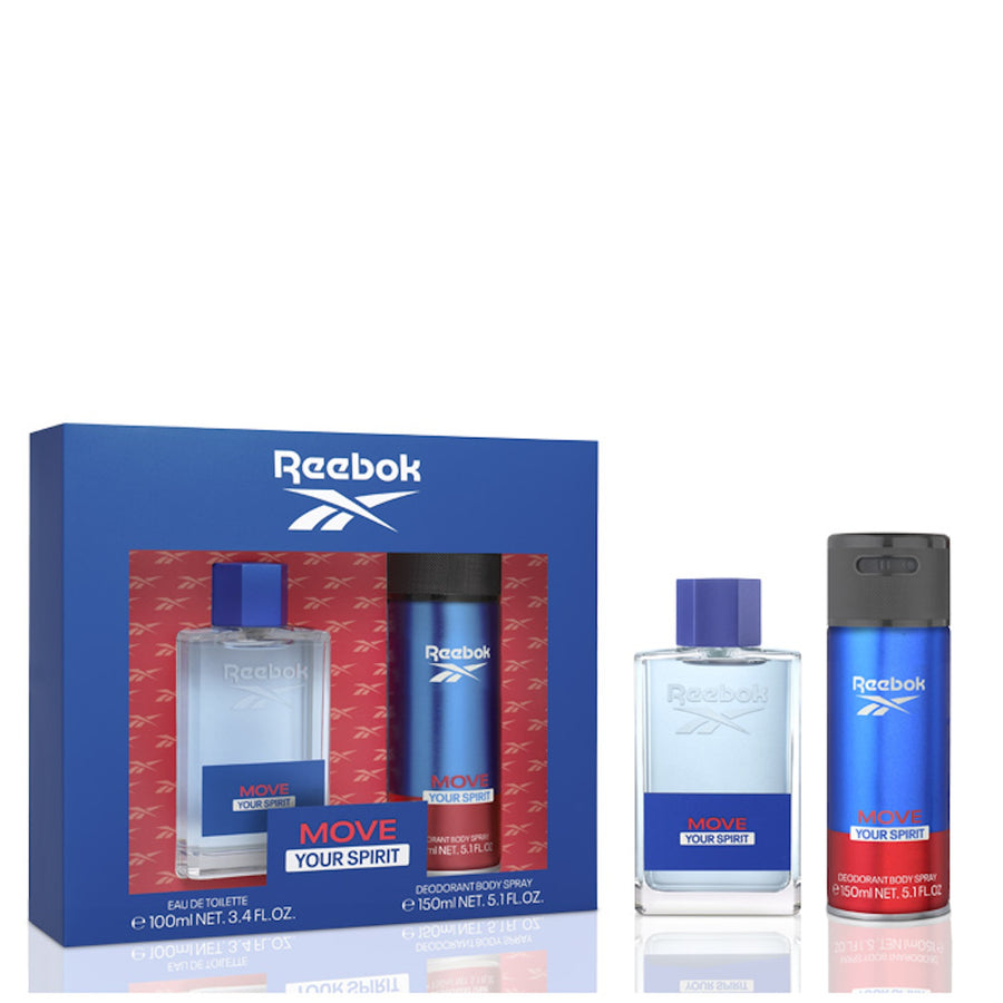 Reebok Move Your Spirit Men's Eau De Toilette 100ml Gift Set